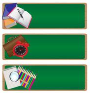 banner set &quot;back to school&quot;
