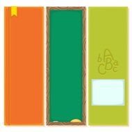 Back to school vertical banners