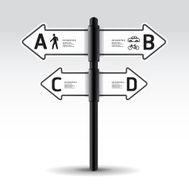 Modern road sign Design template