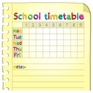 School timetable topic image 4