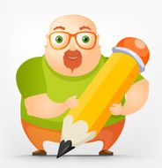Cheerful Chubby Man N3