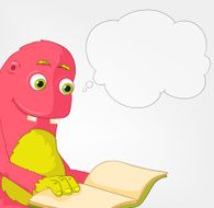 Funny Monster Reading