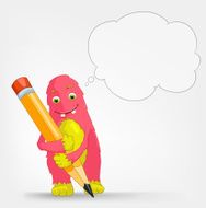 Funny Monster Writer N2