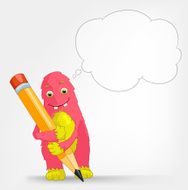 Funny Monster Writer N3