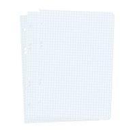 Three blank sheets of paper sheet