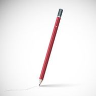 Pencil isolated on pure white background