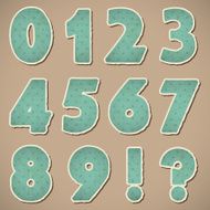 Retro paper alphabet N10