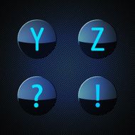 Transparent alphabet
