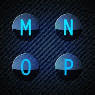 Transparent alphabet N2