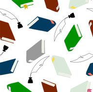 seamless wallpaper hardcover books