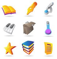 Icons for education and knowledge