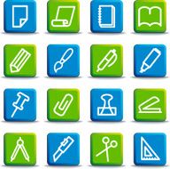 Stationery and office icons N7