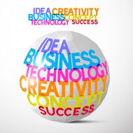 Success Paper Ball Vector Illustration