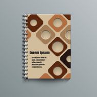 Notepad template with abstract background N7