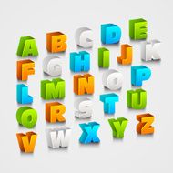 3d colorful capital letters N2