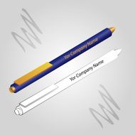 Set of 2 pens isolated on ligh background