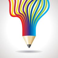 creative template with pencil N2