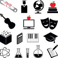 Education icons N187