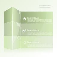 Modern template in the form of a box