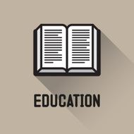 Book icon education concept N4