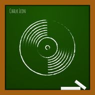 Vector vinyl record icon