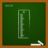 Vector ruler icon Eps10 N8