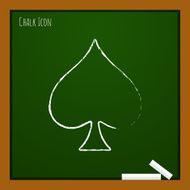 Vector game spade icon Eps10