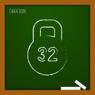 Vector weight icon Eps10