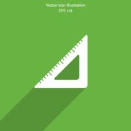 Vecror flat ruler icon N3