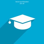 Vector academic cap web icon N4