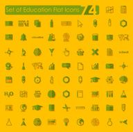 Set of education flat icons N84