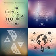 education infographic with unfocused background N80