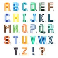 Infographic ribbons font