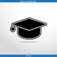 Vector academic cap web icon N5