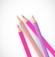 Color pencils on a white background vector illustration N5