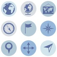 Vector Set of Geography Icons N4