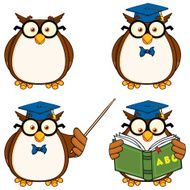 Collection of Owl With Glasses And Mortar Hat