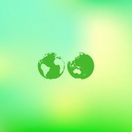 World globe maps Vector illustration Business background