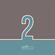 The number abstract background N2