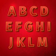 retro vintage font N2