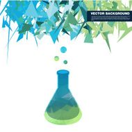 Polygon test-tube illustration