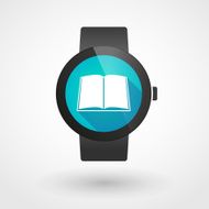 Smart watch displaying a book