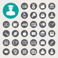 Education Icons Set N46