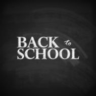 back to school educational illustration with blackboard texture N3