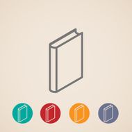 isometric vector book icons