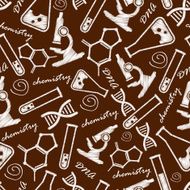 seamless background with laboratory equipment N2