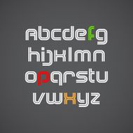 alphabet vector font
