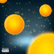 Molecules spheres abstract background
