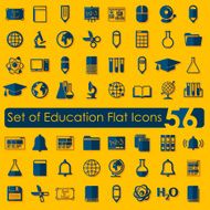 Set of education flat icons N87