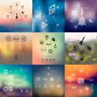 education infographic with unfocused background N82